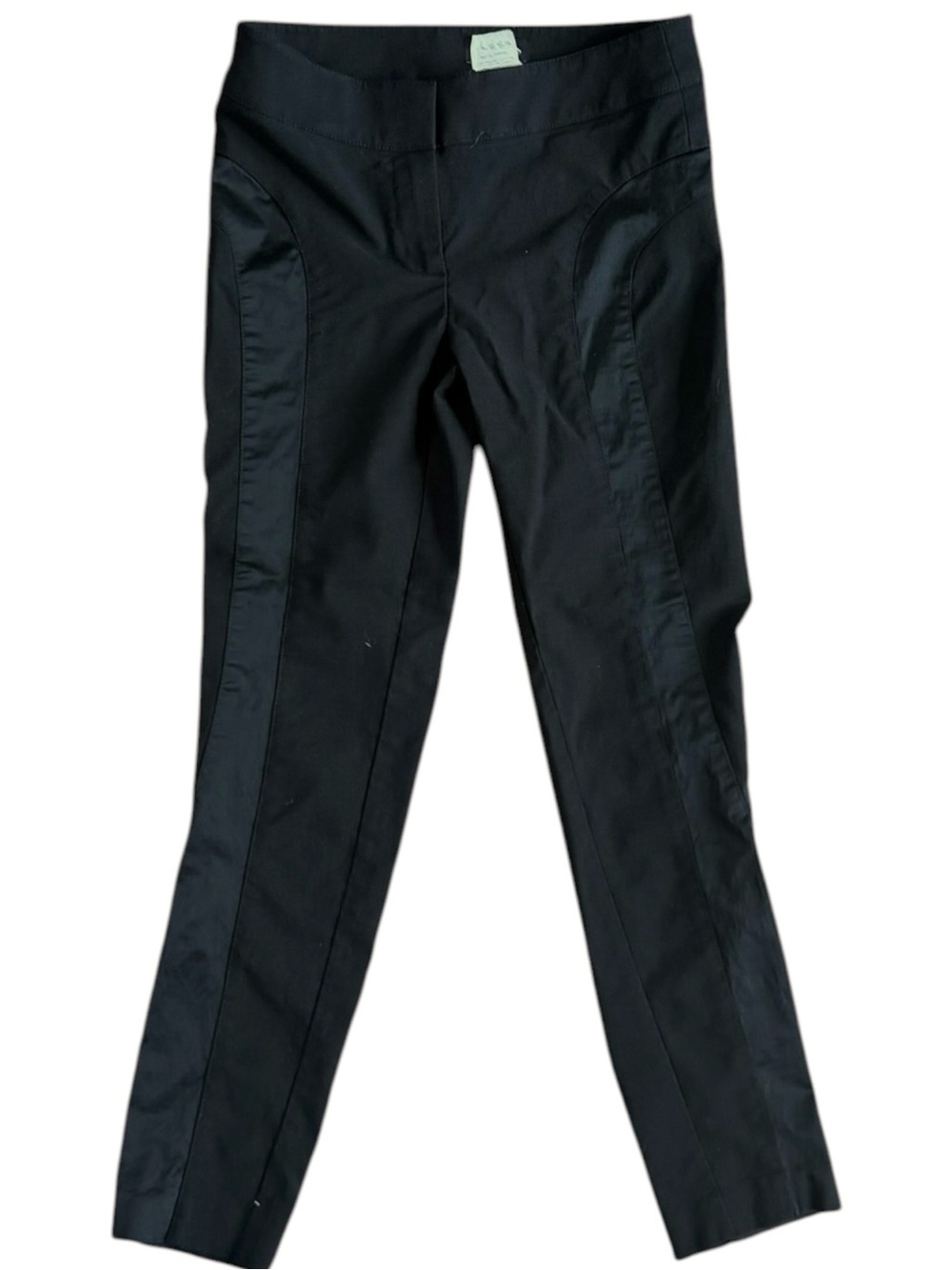bebe Vintage Black Lightweight Skinny Trouser Pants Side Stripe Slim Fit. 2P.